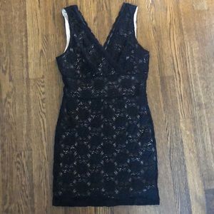 Black lace dress